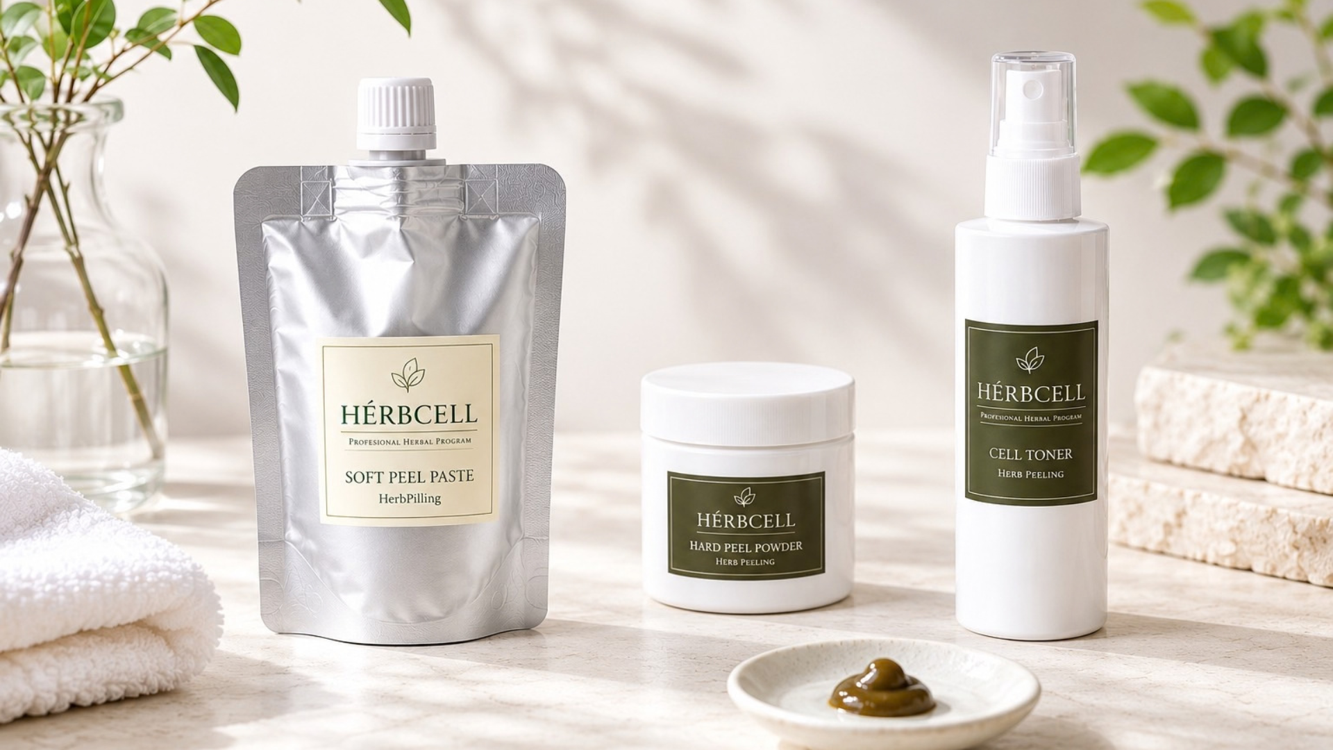 サロン商材】ハーブピーリング「HERBCELL」｜剥離あり・なし対応｜低